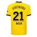 Borussia Dortmund Donyell Malen #21 Hjemmedrakt 2023-24 Korte ermer